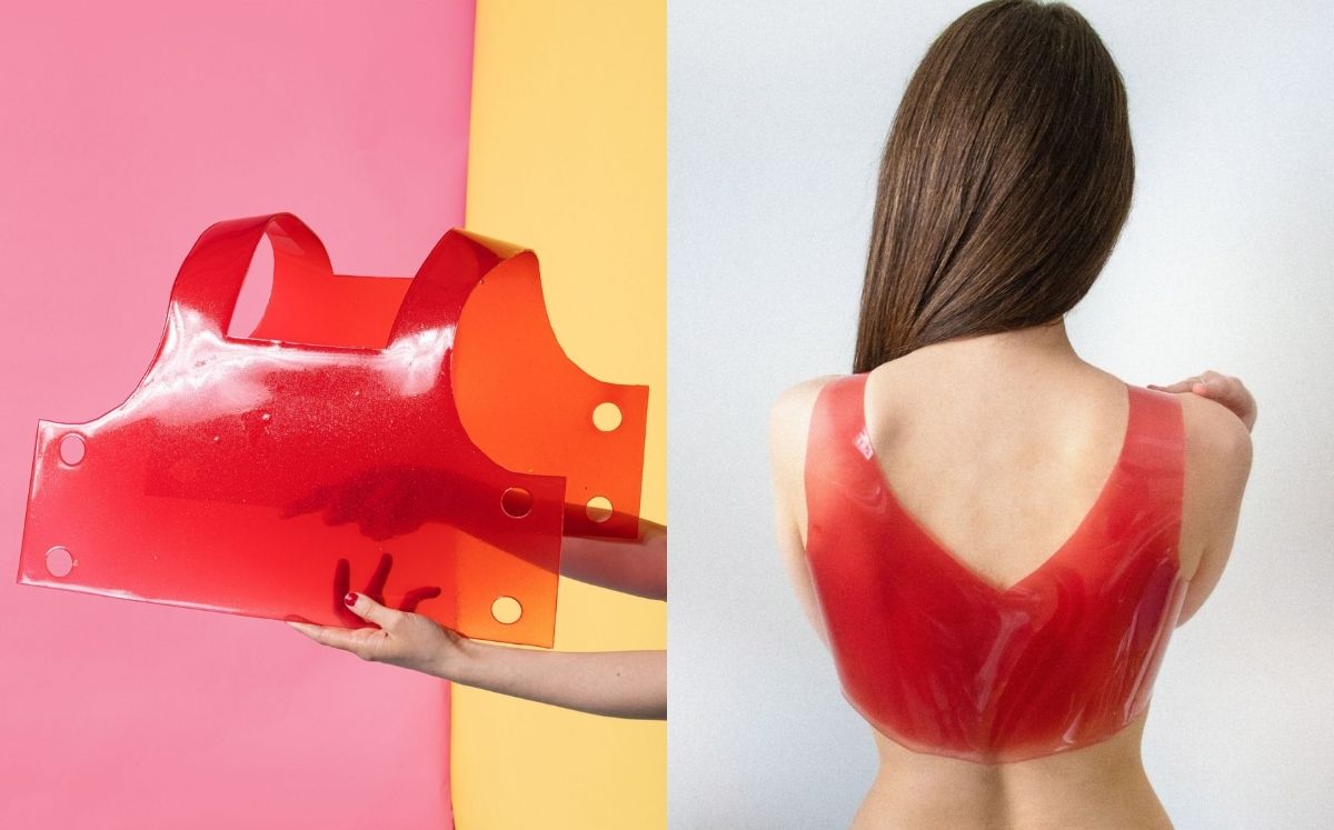 Ropa de gelatina biodegradable (Dezeen)