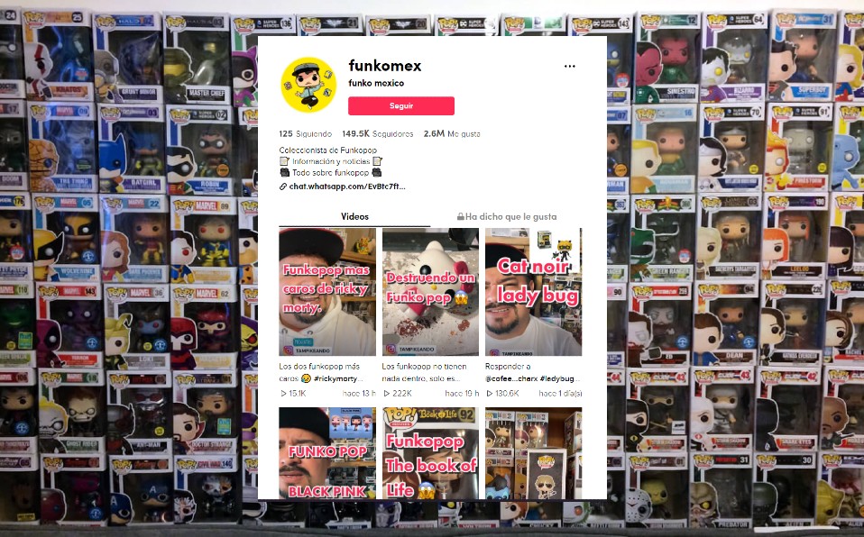 Tampikeando cuenta con una colección de más de 500 Funko pop