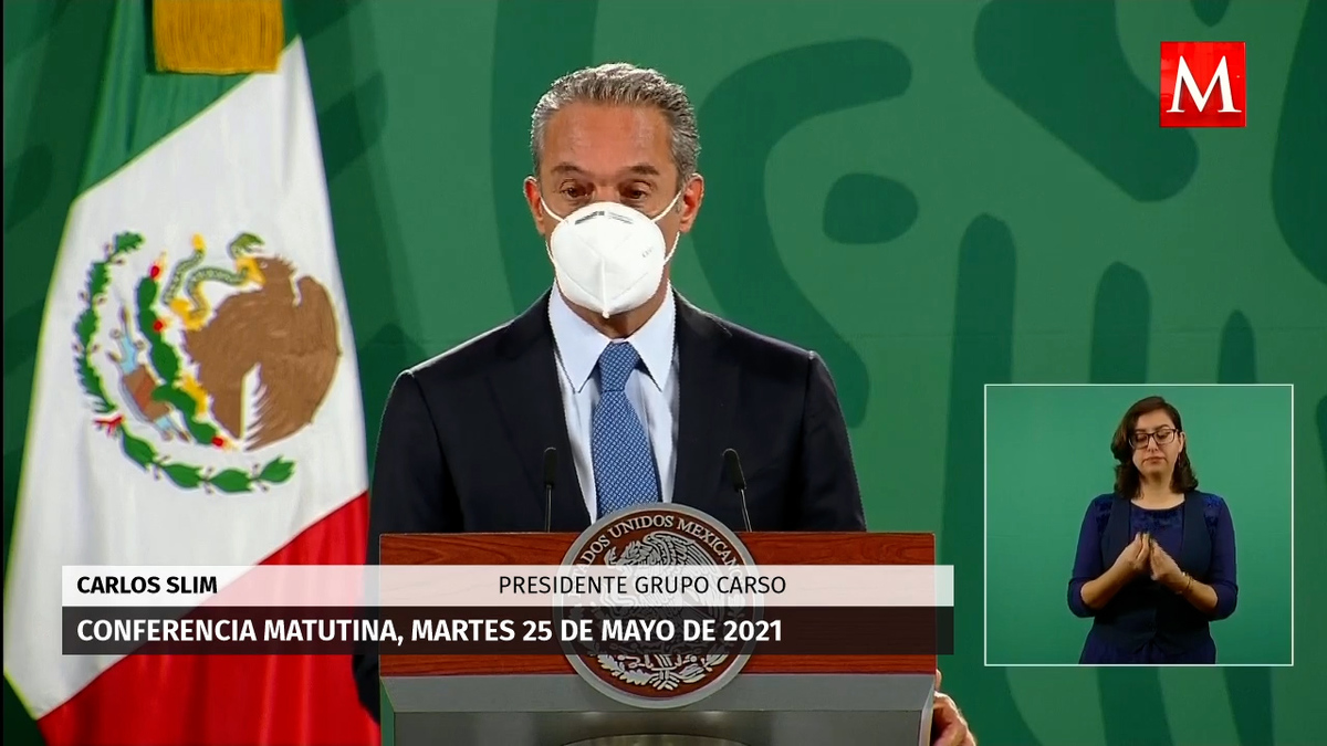 Vacuna de AstraZeneca combate covid y sus efectos: Carlos Slim