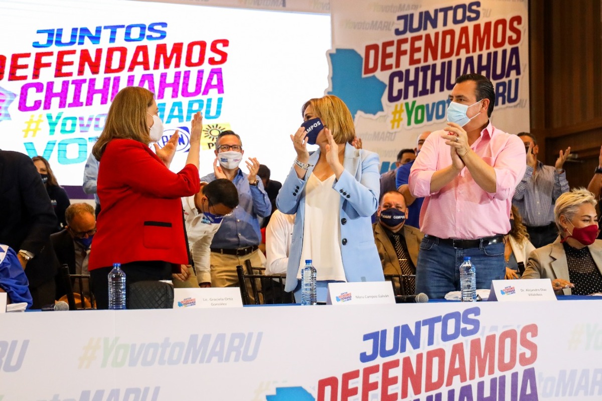 Acto de campaña de Maru campos.