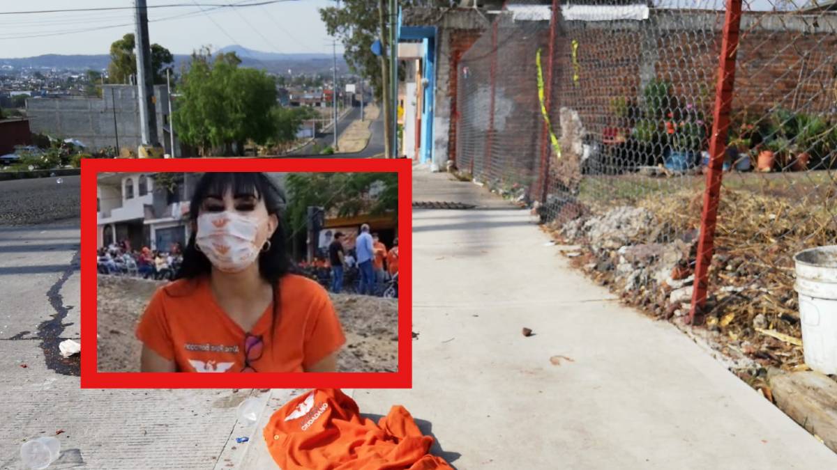 Lugar donde fue asesinada la candidata por el partido Movimiento Ciudadano