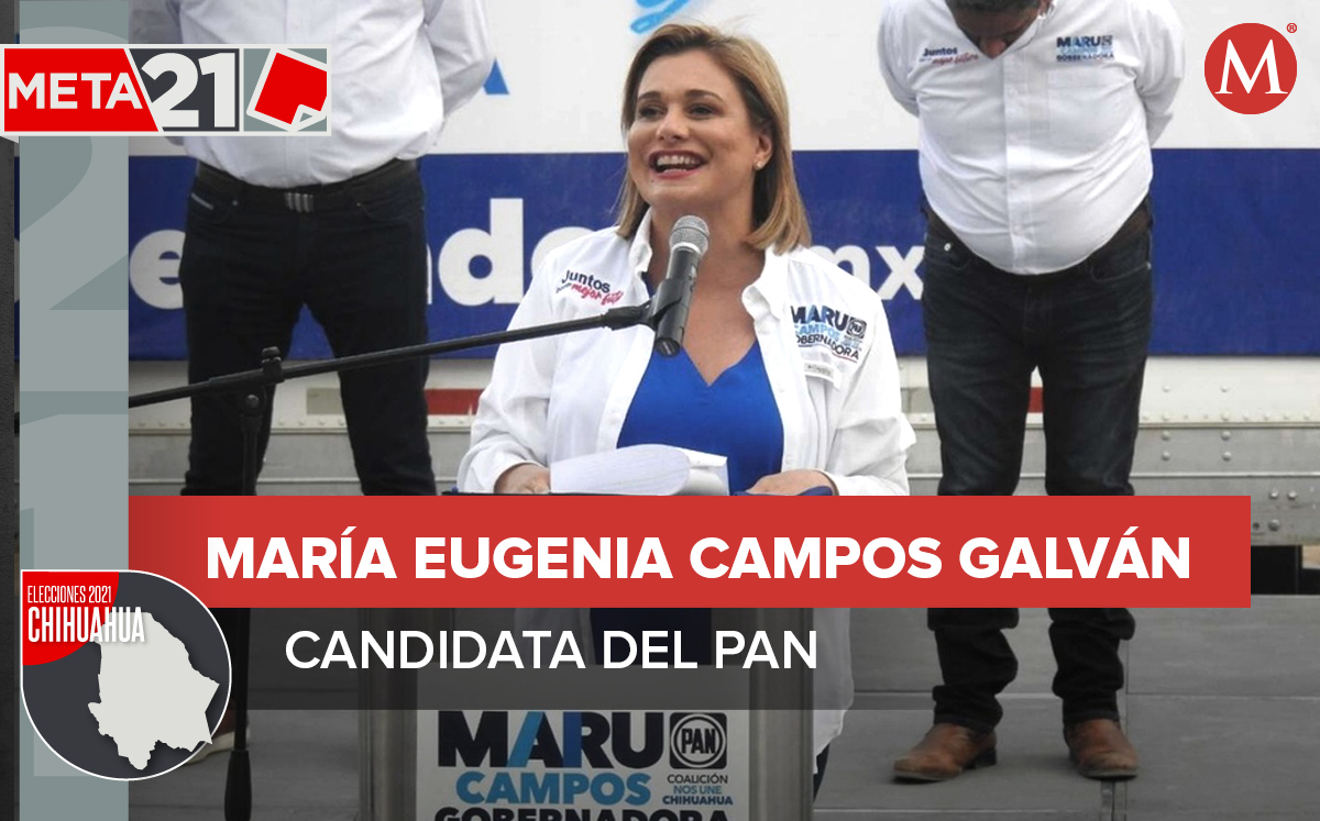 María Eugenia Campos Galván lidera los resultados preliminares del PREP | Foto: Especial.