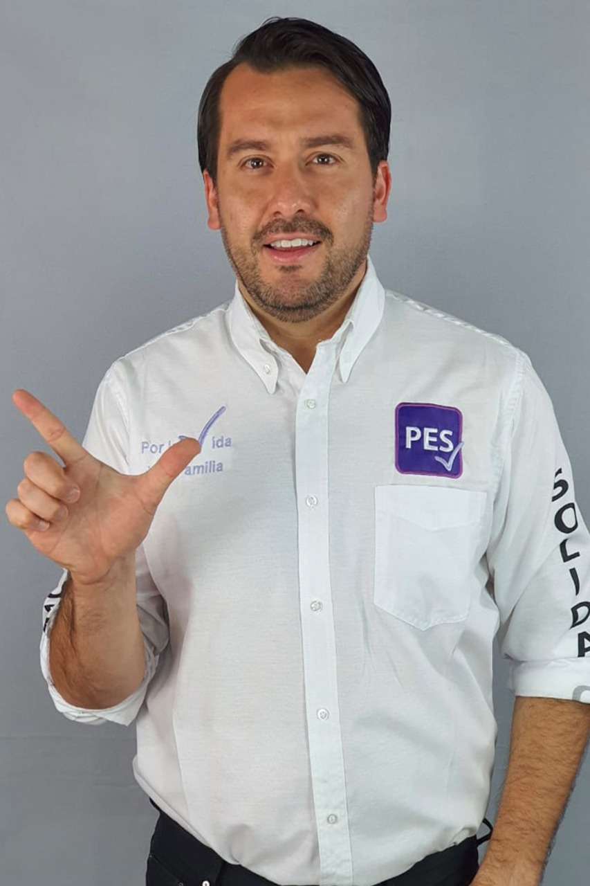 Omar Zerón, candidatos a diputado federal por el Distrito 1 de Hidalgo. (Cortesía)