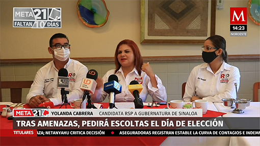 Candidata de RSP en Sinaloa, pedirá escoltas para su seguridad