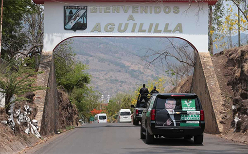 Candidato del PVEM en Michoacán, primero en ir a Aguililla