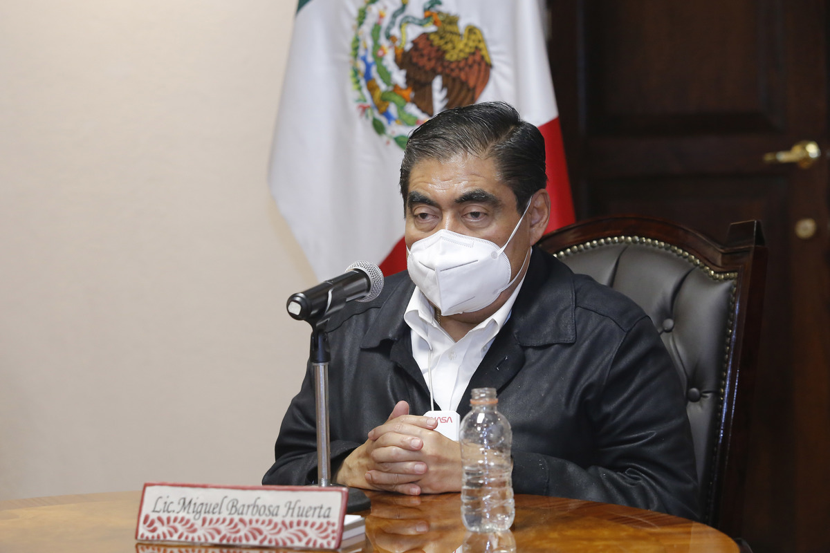 Gobernador de Puebla, Miguel Barbosa. (Especial)