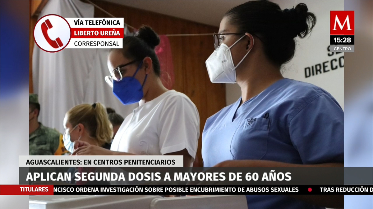 Aplican segunda dosis a mayores de 60 años en Aguascalientes