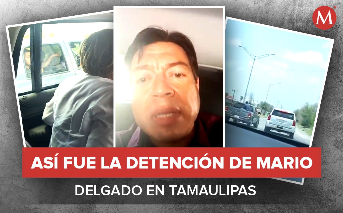 "Nos detuvieron, vamos a Reynosa, nos detuvo una camioneta con armas largas", dijo Delgado en llamada. | Diseño: Margarita Salmorán