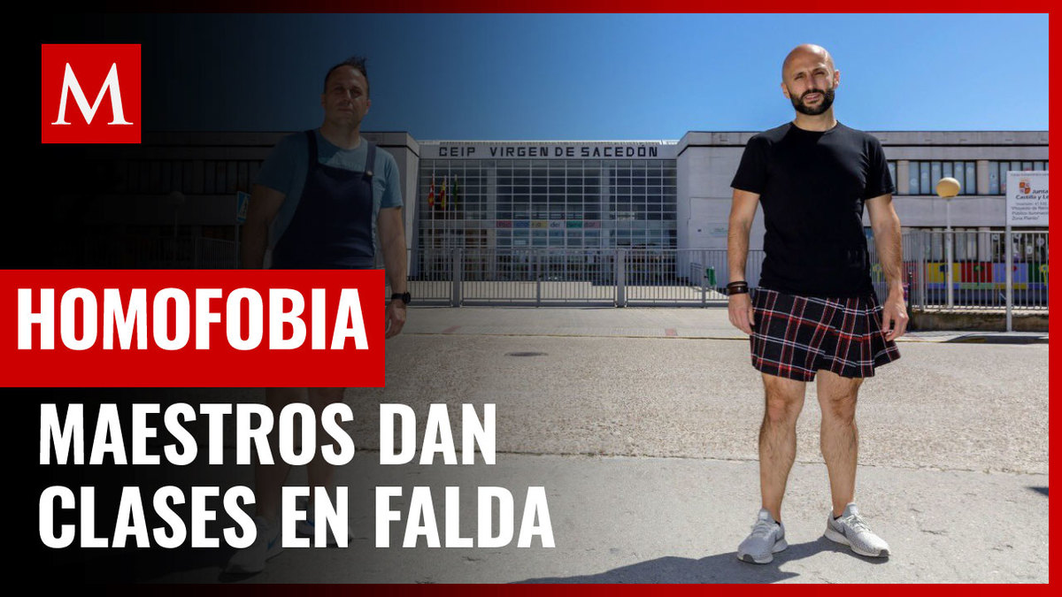 Maestros en España dan clases en falda para combatir la homofobia y los estereotipos