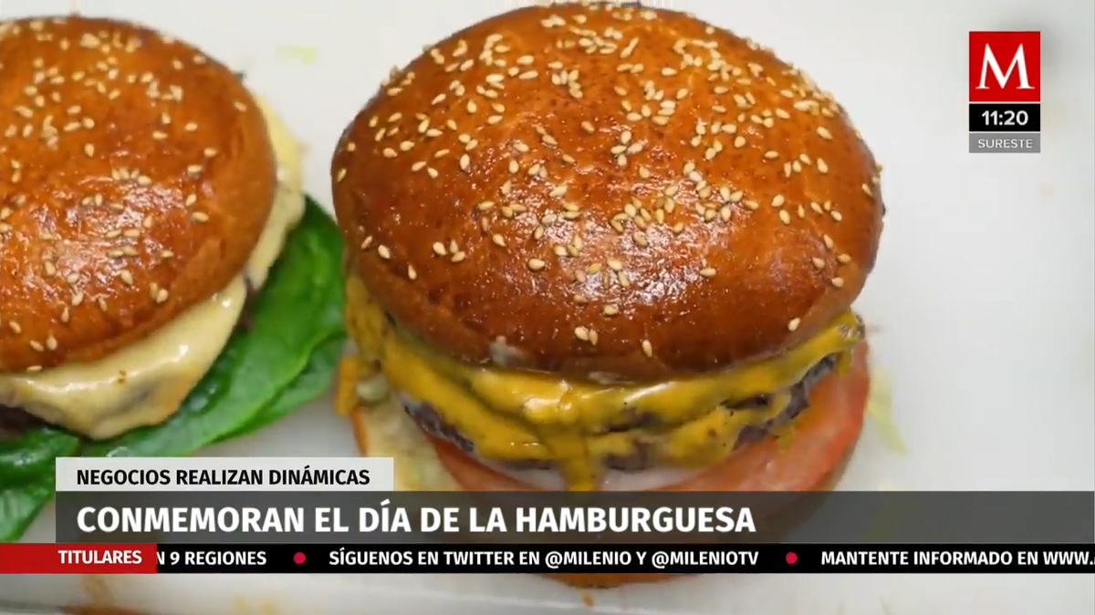 Negocios Realizan dinámicas para celebrar el día de la hamburguesa