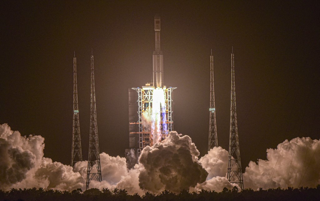 La estación Tiangong de China se ensamblará en 10 misiones hasta 2022. (AFP)