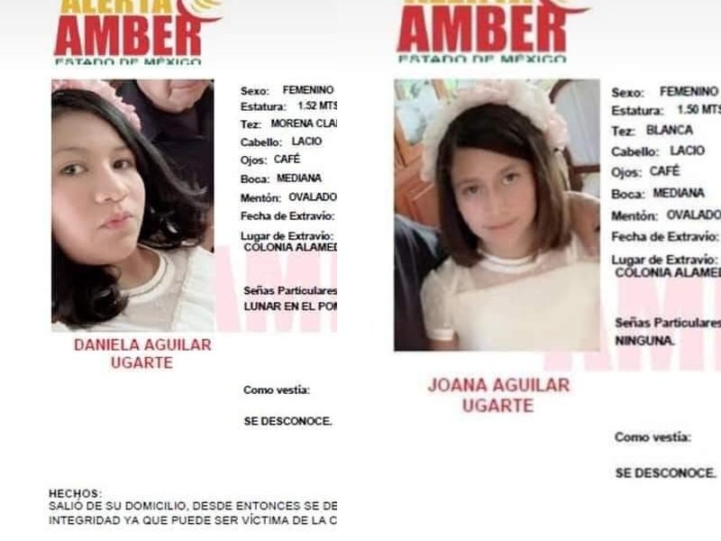 Joana y Daniela tienen 12 y 14 años, respectivamente. (Especial)