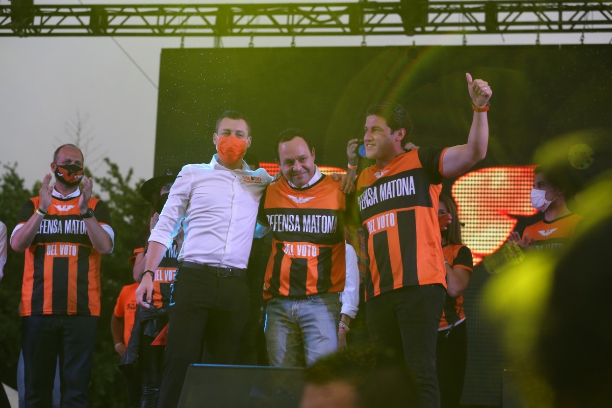 Cierre de campaña, Samuel García. Foto: Raúl Palacios