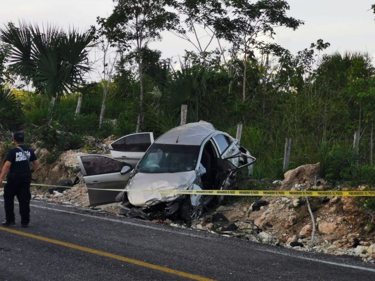 El candidato sufrió un accidente carretero.