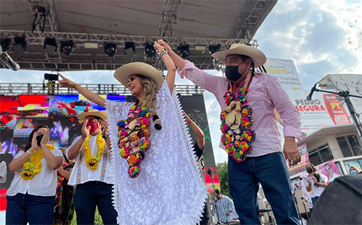 Evelyn Salgado cierra su campaña en Acapulco