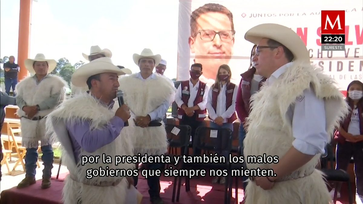 Candidato de MORENA regresó al sitio donde simularon ahorcamiento