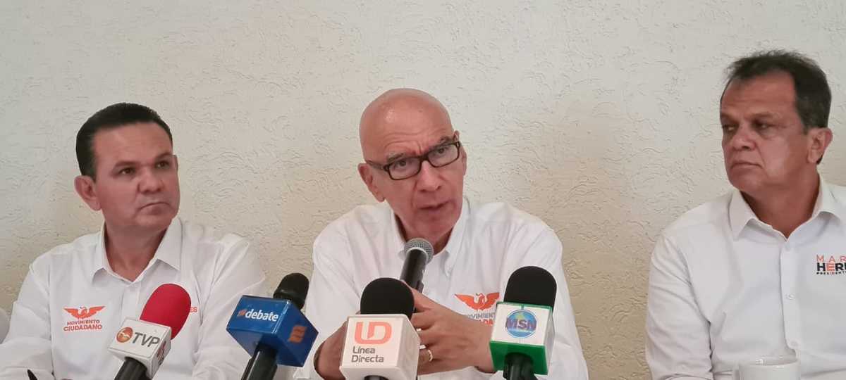 Dante Delgado externó su apoyo para los candidatos de MC en Sinaloa. (Especial)