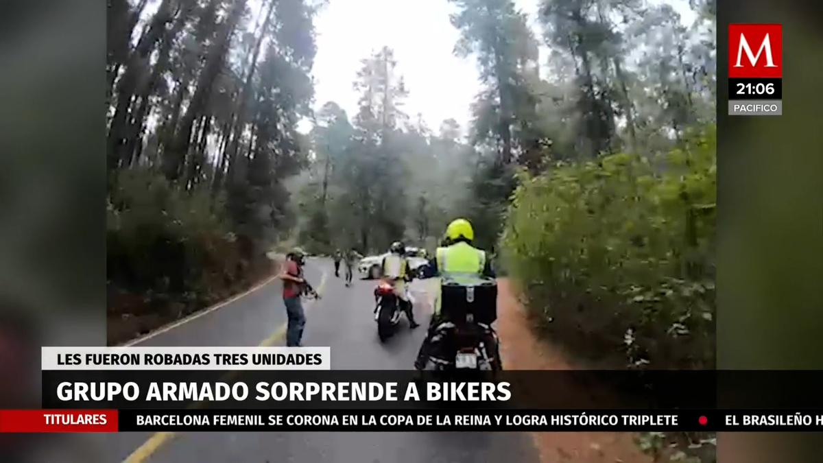 En el Edomex delincuentes armados asaltan a motociclistas