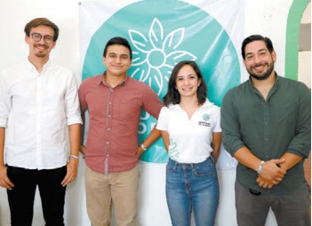 (De izq. a der.) Roberto Alviso, Daniel Darío, Mariana Villasuso y Kristian Macías. LEONEL ROCHA