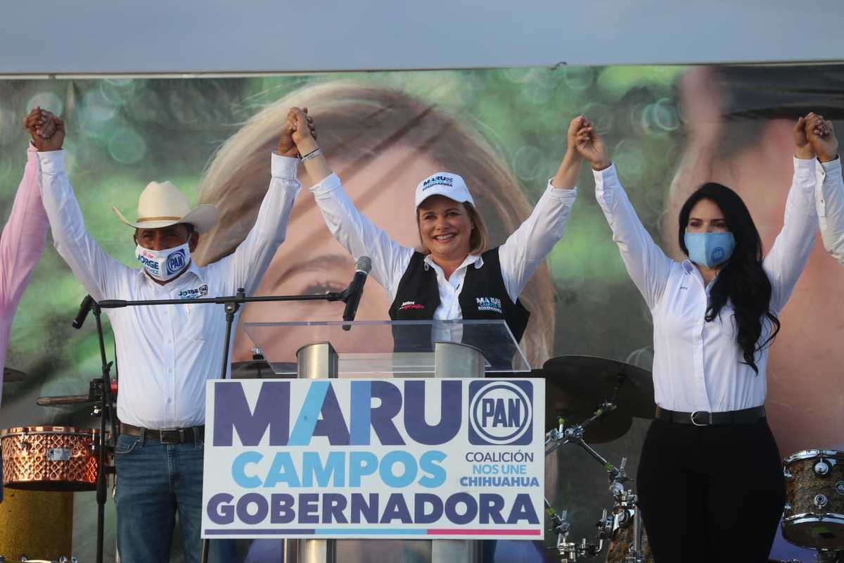 Maru Campos realiza sus últimas actividades de campaña. (Javier Ríos)
