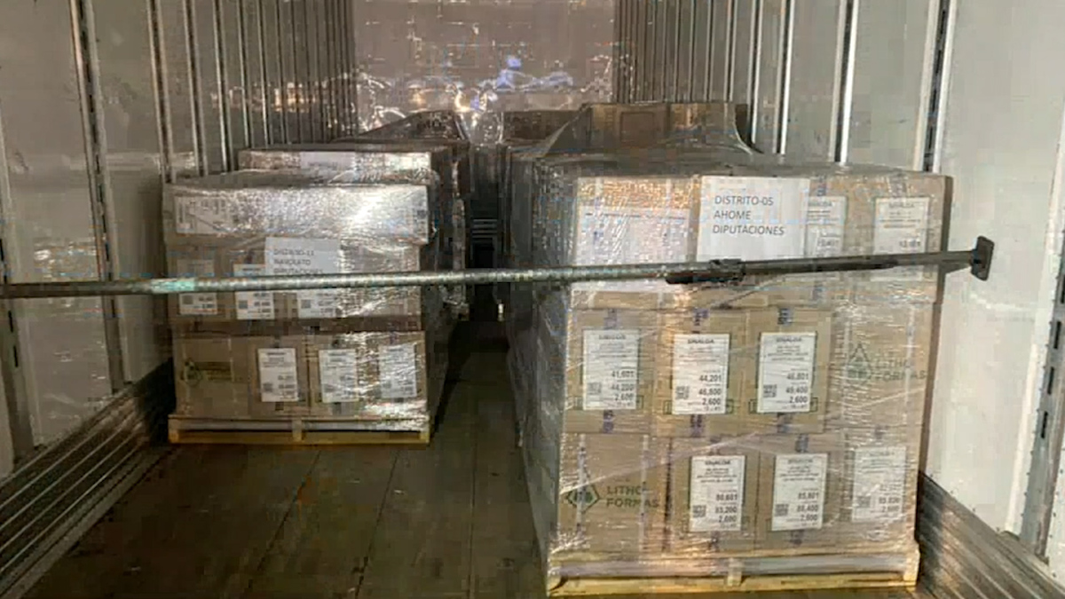 Sinaloa. Arriban boletas reimpresas para elección de 3 municipios