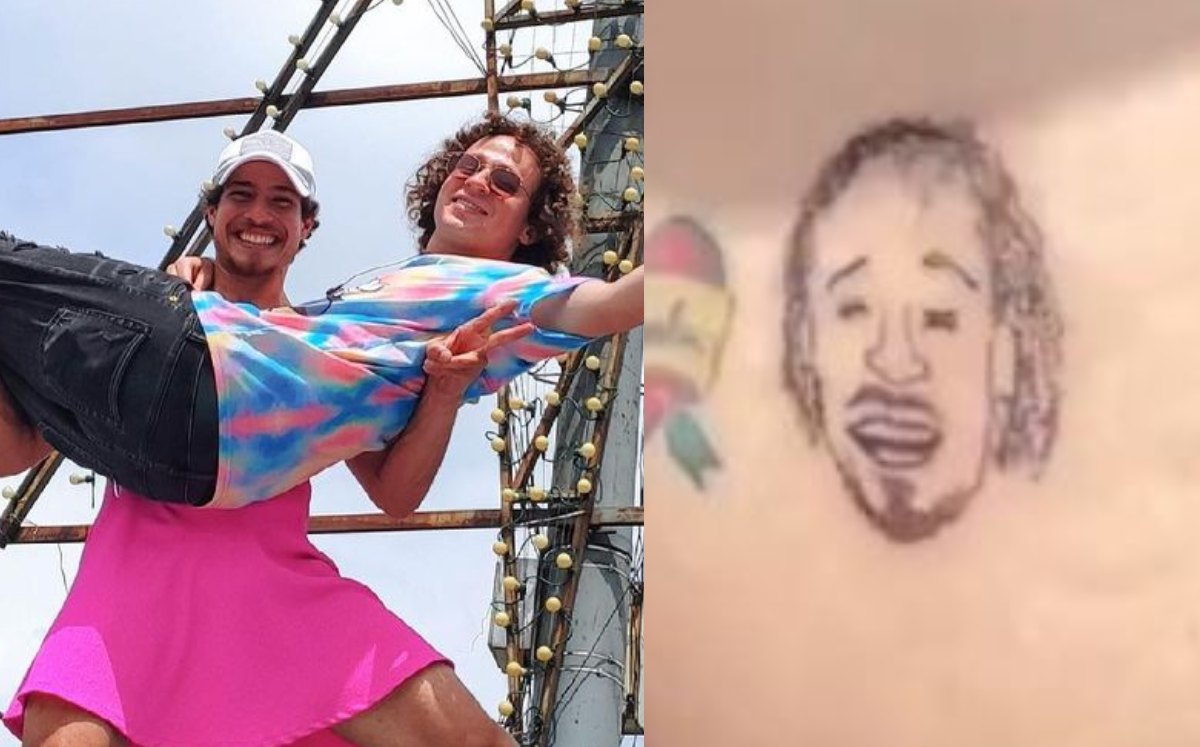 'El Traveler' se tatuó el rostro de Luisito Comunica en la nalga derecha | @eltraveler_