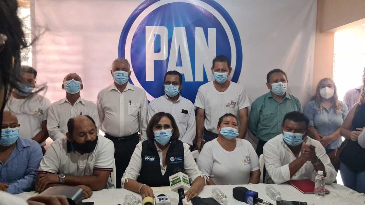 La candidata panista pidió sumarse al proyecto de Mario Moreno Arcos. (Rogelio Agustín Esteban)