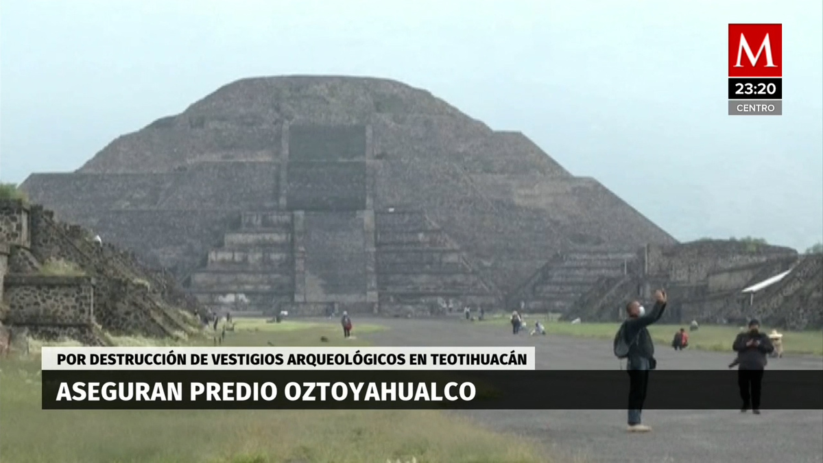 FGR asegura predio en Teotihuacan donde se realizaban obras ilegales
