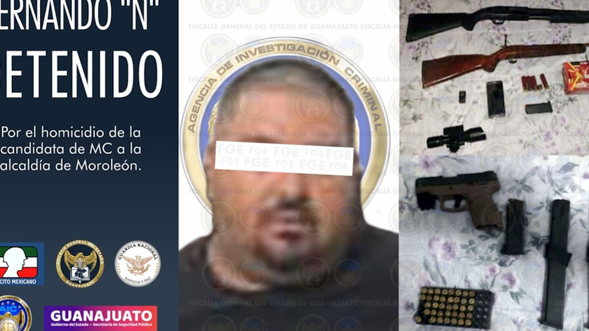 En Guanajuato, detienen a presunto homicida de Alma Barragán, candidata de MC