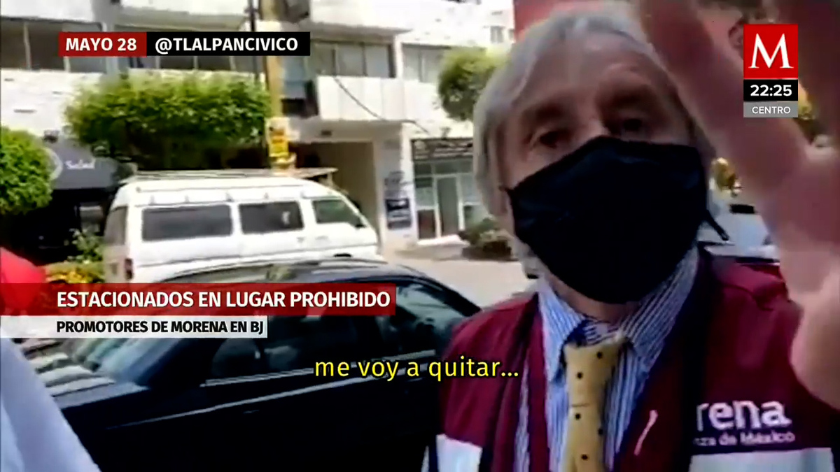 Promotores de MORENA  enfrentan a un vecino en CdMx