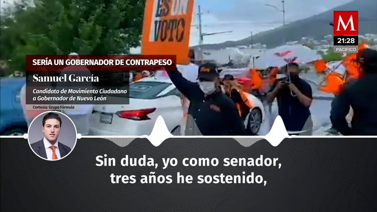 Samuel García estima ganar la gubernatura de NL con un millón de votos