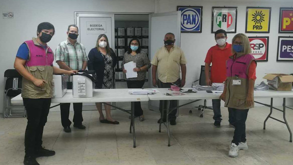Tamaulipas. INE comenzó con la entrega de paquetes electorales
