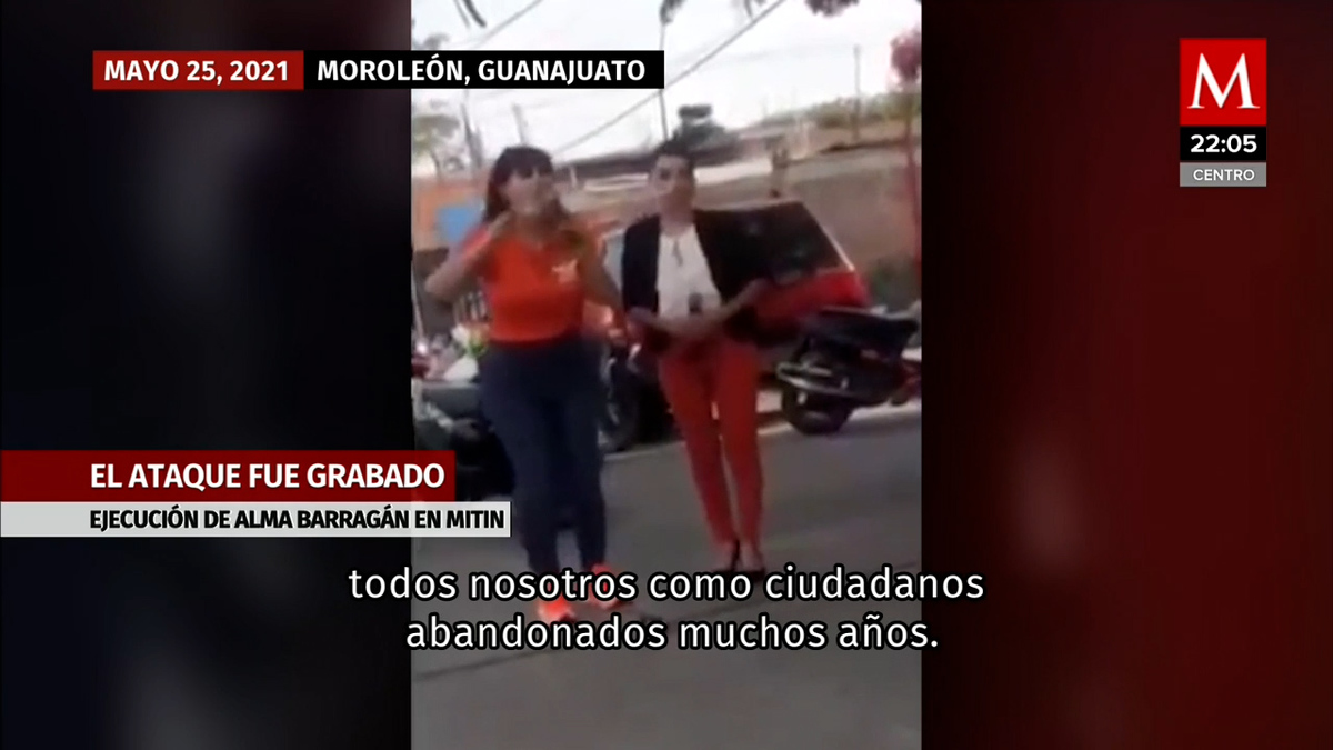 Alma Barragán. Captan en video asesinato de candidata en Guanajuato