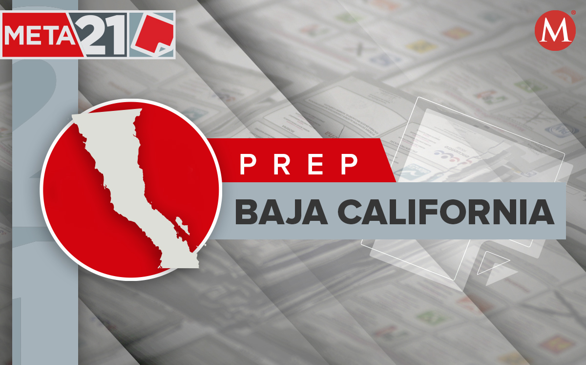 Así avanza el PREP en la elecciones de Baja California. (Diseño: MILENIO)