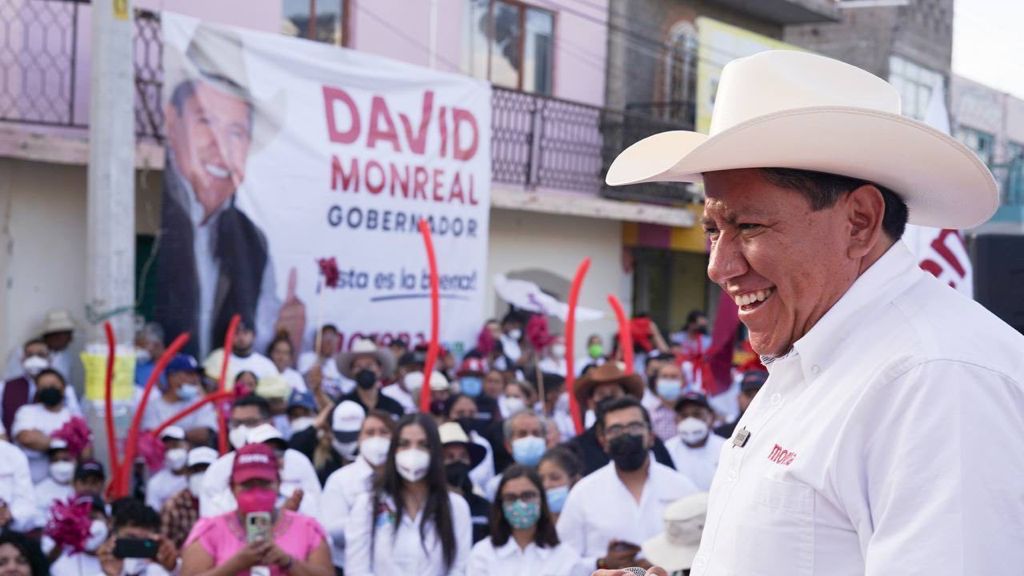 David Monreal cerró su campaña por la gubernatura en la ciudad de Zacatecas. (Especial)