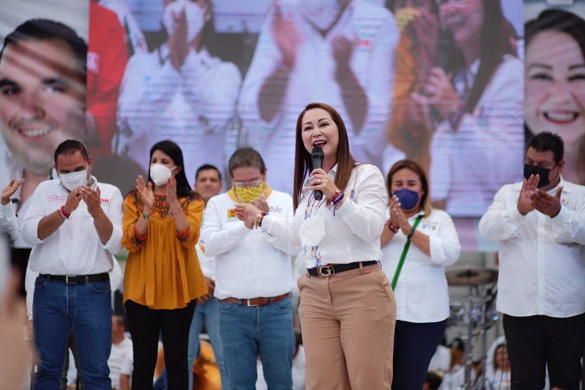 Gloria Núñez, candidata a la gubernatura de Nayarit por el PRI-PAN-PRD