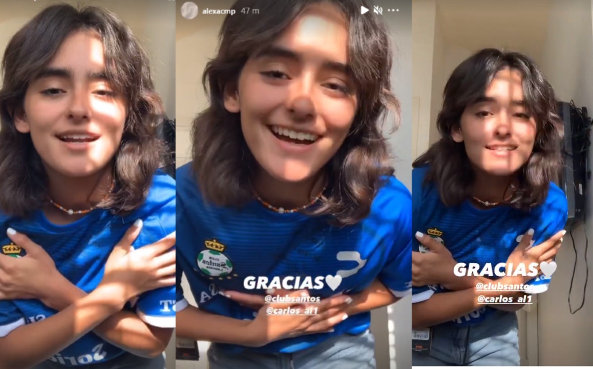 A través de Instagram Stories, Alexa compartió el momento posterior a recibir el regalo. (Especial)