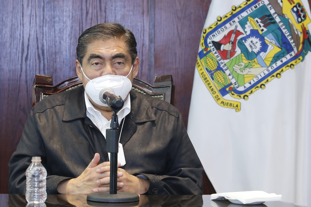 Miguel Barbosa, gobernador de Puebla. (Especial)