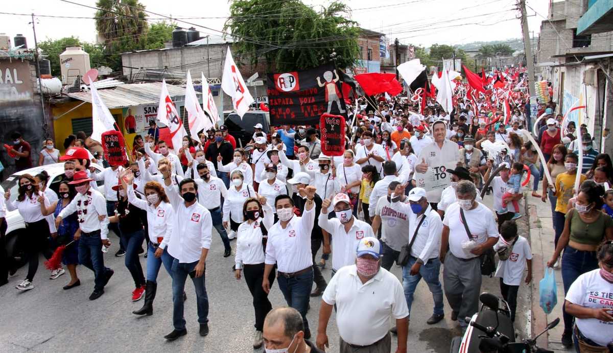 En Morelos, René Fujiwara Montelongo pidió al electorado hacer voto útil. (Especial)