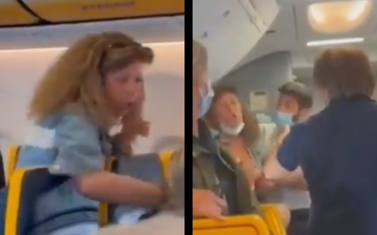 Mujer se niega a usar cubrebocas en vuelo; golpea y escupe a pasajeros. (Especial)