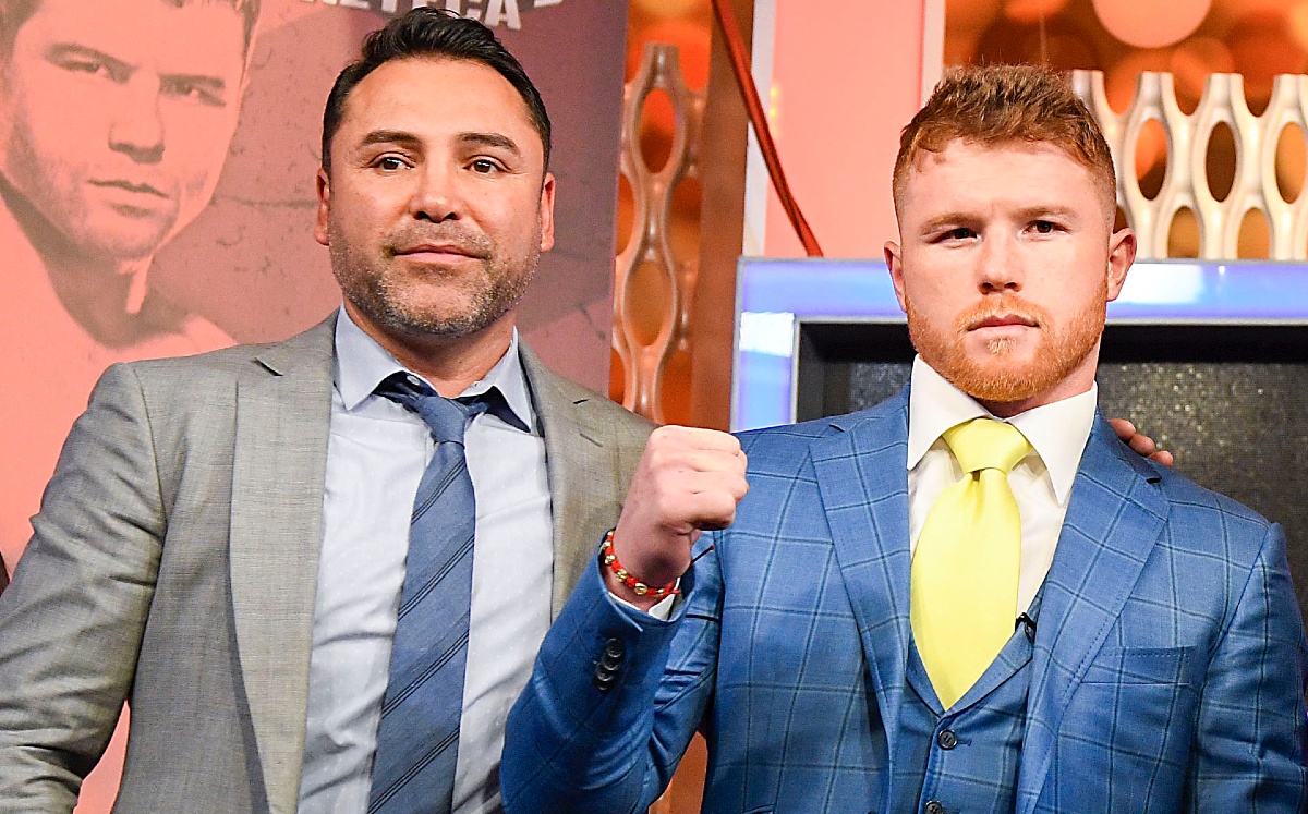 Óscar de la Hoya y Canelo Álvarez (Imago7)