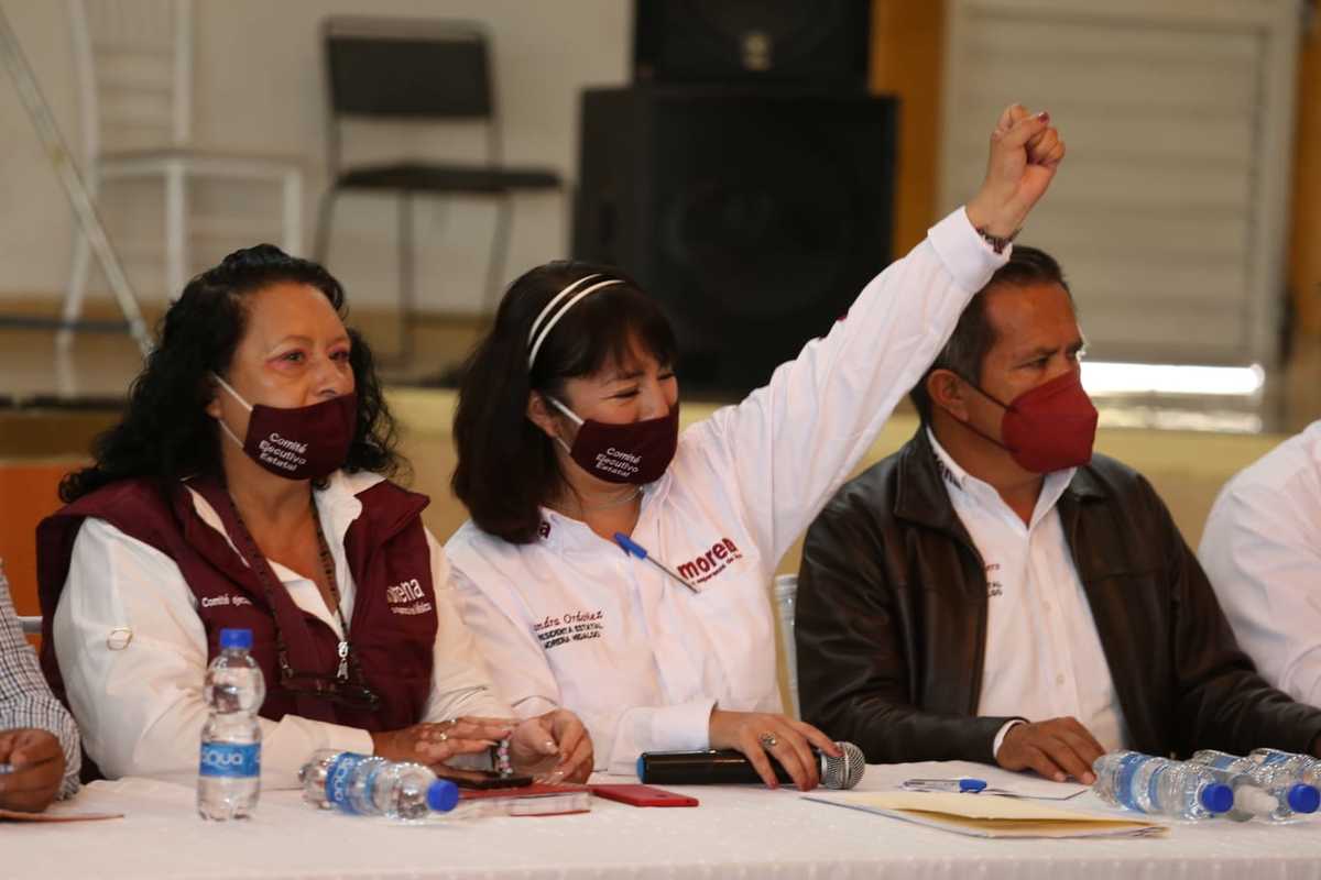 Sandra Alicia Ordóñez, presidenta de Morena en Hidalgo. (Jorge Sánchez)