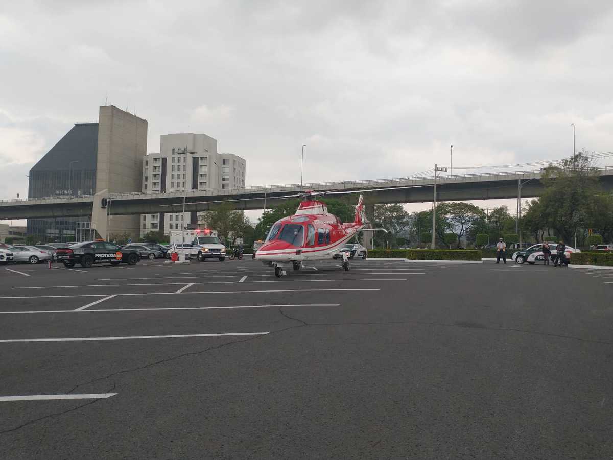 El helicóptero fue prestado por el gobierno del Estado de México.