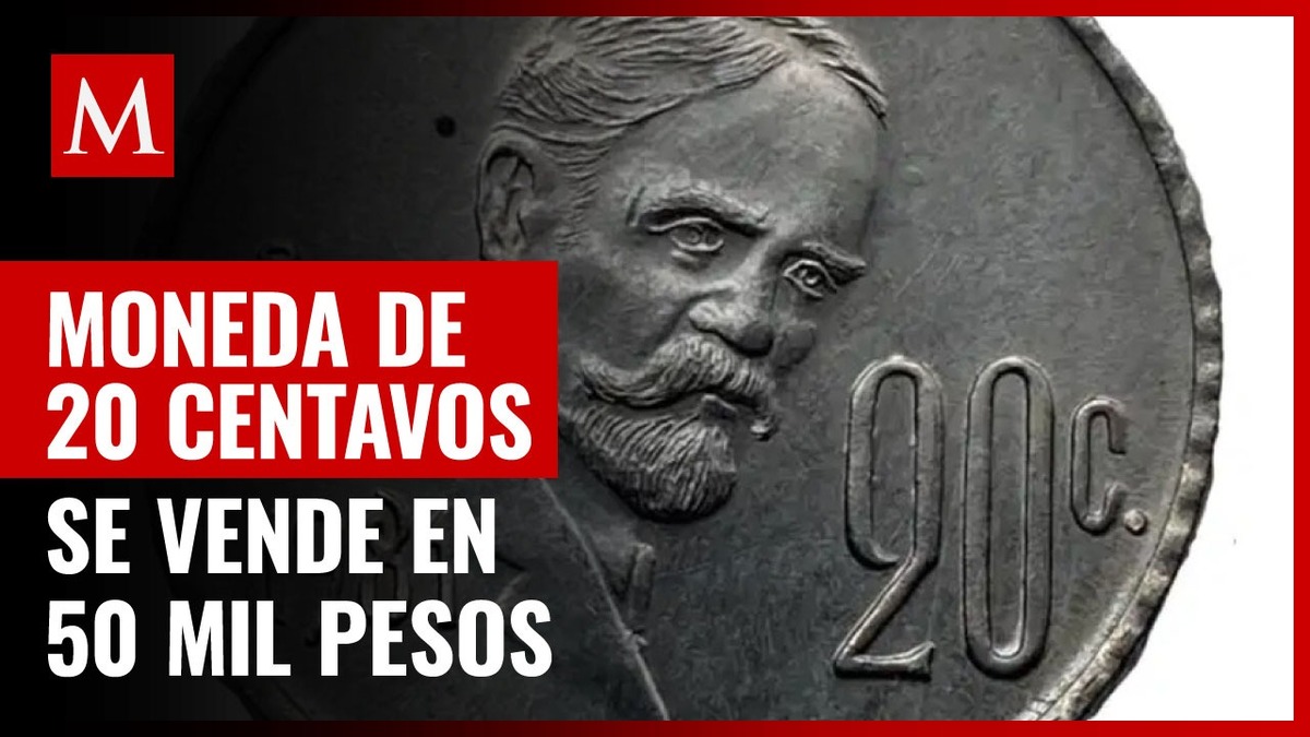 Moneda de 20 centavos de Francisco I. Madero se vende en 50 mil pesos