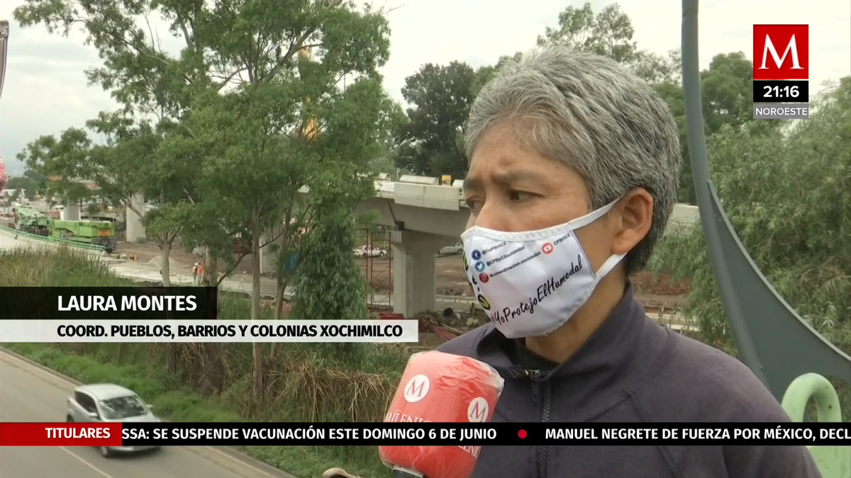 Xochimilco: Pobladores llaman a la suspensión de obra en humedal