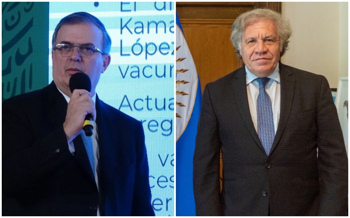 El canciller Marcelo Ebrard criticó las acciones del secretario general de la OEA, Luis Almagro. (Cuartoscuro / Twitter: Luis Almagro)