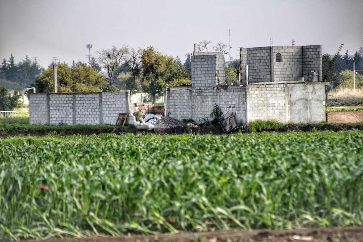Casa más cercana al socavón de Zacatepec. (Andrés Lobato)