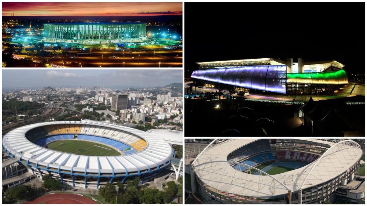 Estadios para la Copa América 2021 (AFP/Conmebol)