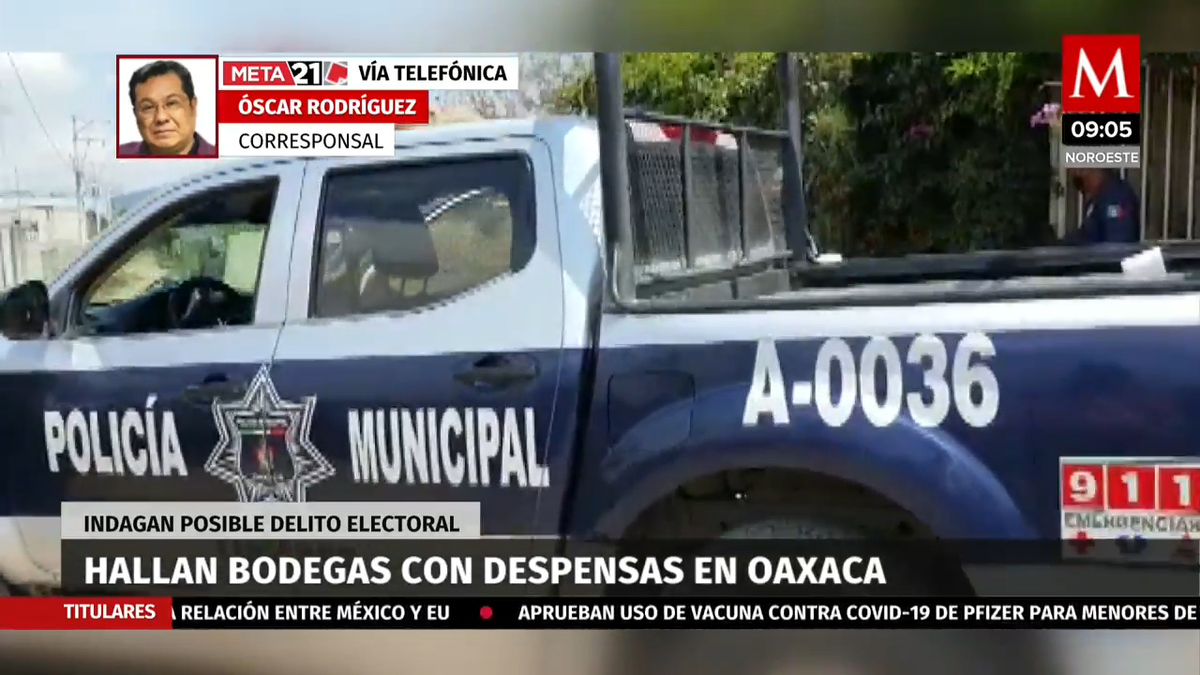 La Fepade Encuentra bodegas con despensas en Oaxaca