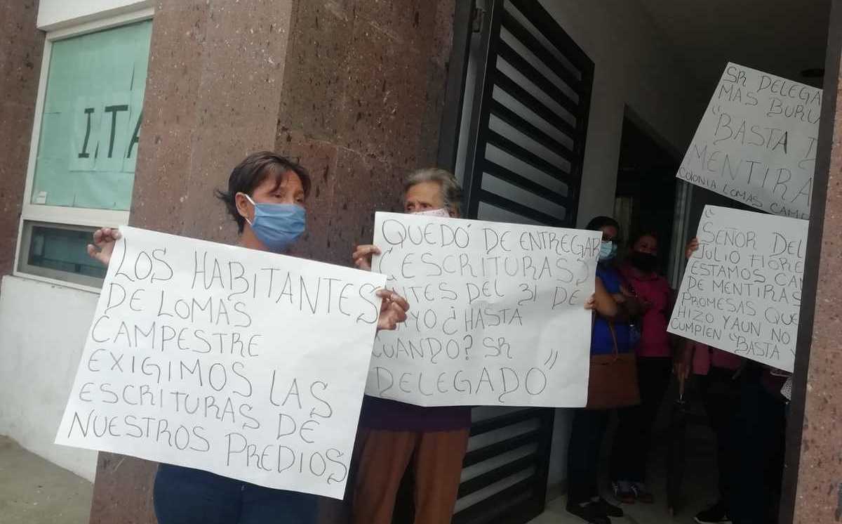 En Altamira se manifiestan vecinos por falta de escrituración- Grupo ...
